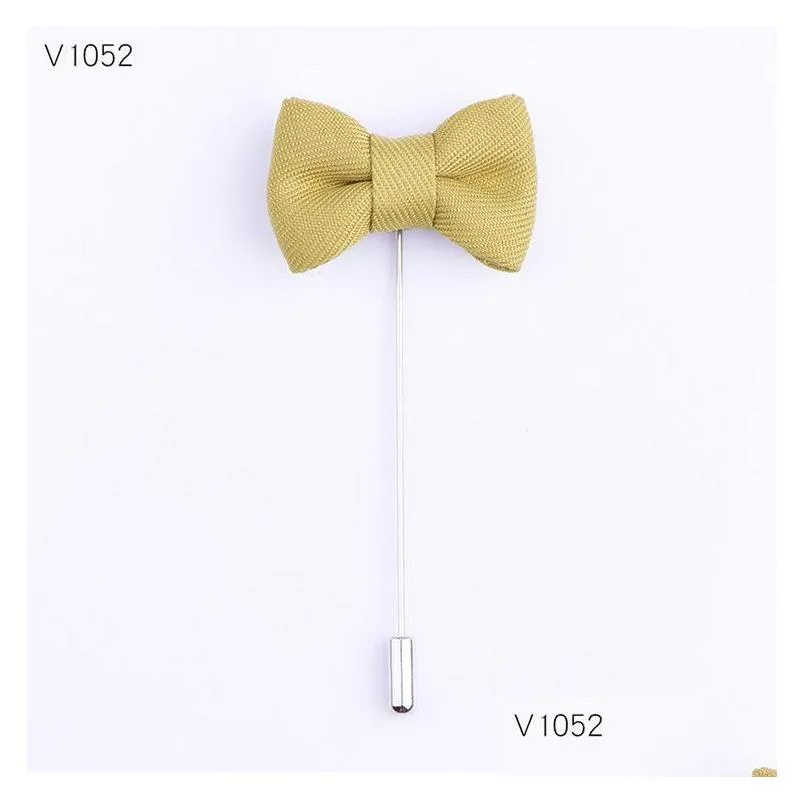 pins brooches mens pins bowknot breastpin women corsage classic fabric butterfly cloth ornament fashion suit metal accessories adult