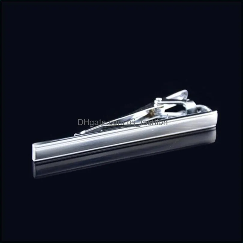 silver gold strap tie clips business suits shirt necktie ties bar fashion jewelry for men