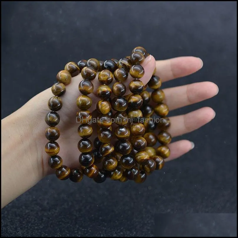 8mm natural stones strand bracelet morganite amethyst amazonite yoga gemstone beads healing crystal stretch bracelets for men women fashion jewelry
