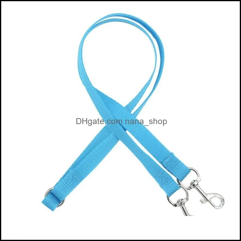 no  dual dog leash candy color double quicklink dogs leashes pet supplies