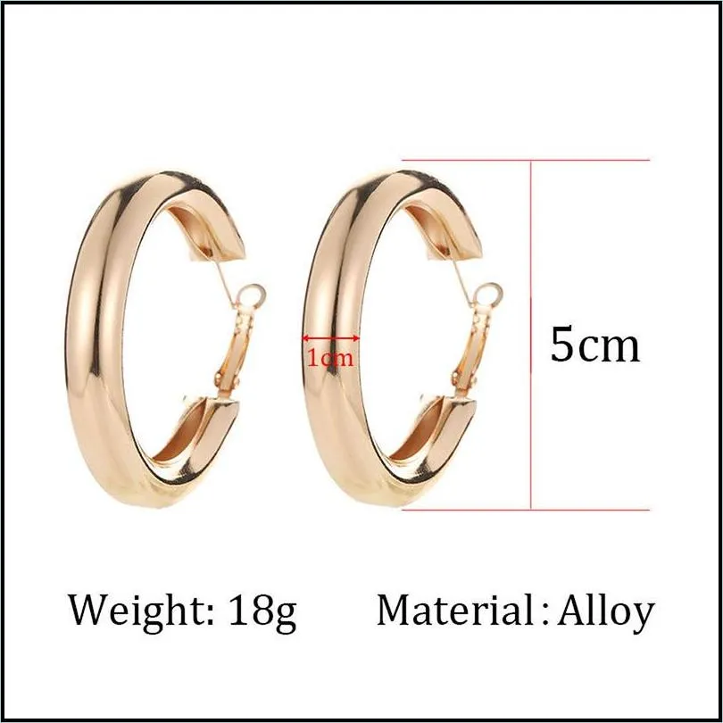 south korea gold color big circle earrings lover ring ear for women hip hop hoop earrings jewelry gifts for girls