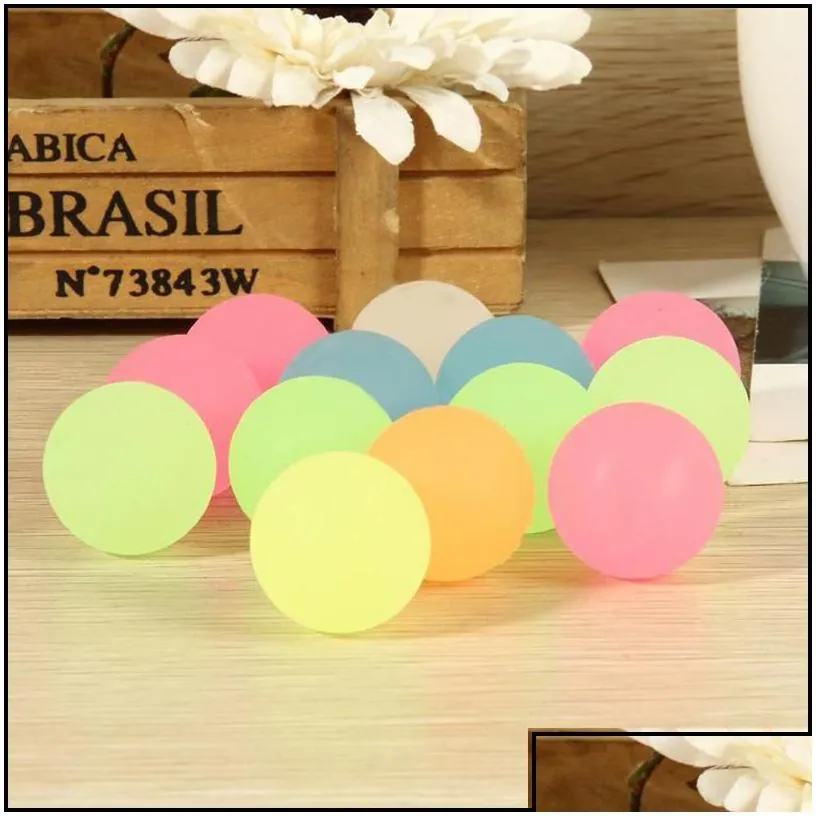 party favor 100pcs high bounce rubber ball luminous small bouncy pinata fillers kids toy party favor bag glow in the dark drop deliv