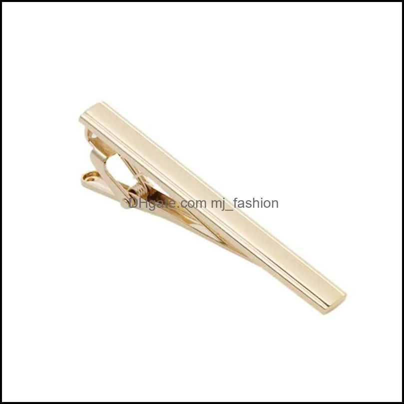 silver gold strap tie clips business suits shirt necktie ties bar fashion jewelry for men