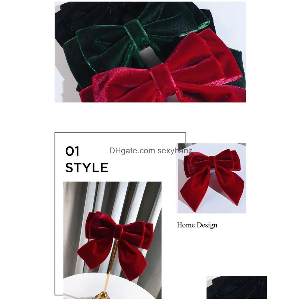 preppy style jk girl wine red double layer bow ties velvet fashion tie necktie for women shirt bowknot brooches collar accessories