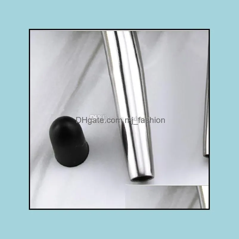 stainless steel wine pourers wine oil bottle pourer spout cork stopper with dust cap home bar tool