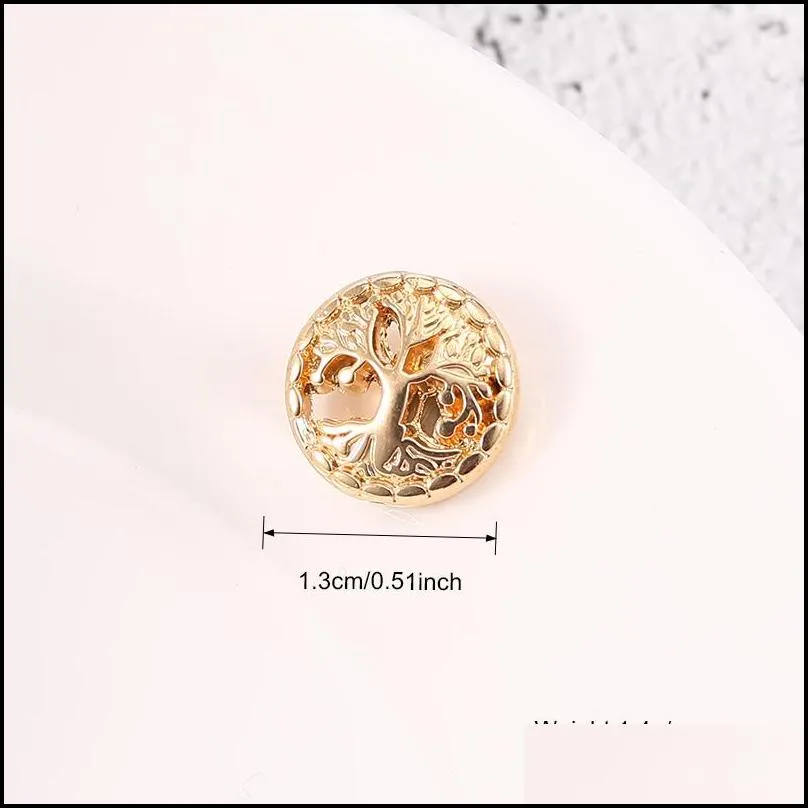 fashion life of tree buddha head pendant gold silver rose gold round beads charms fit diy bracelet bangles necklace jewelry accessory