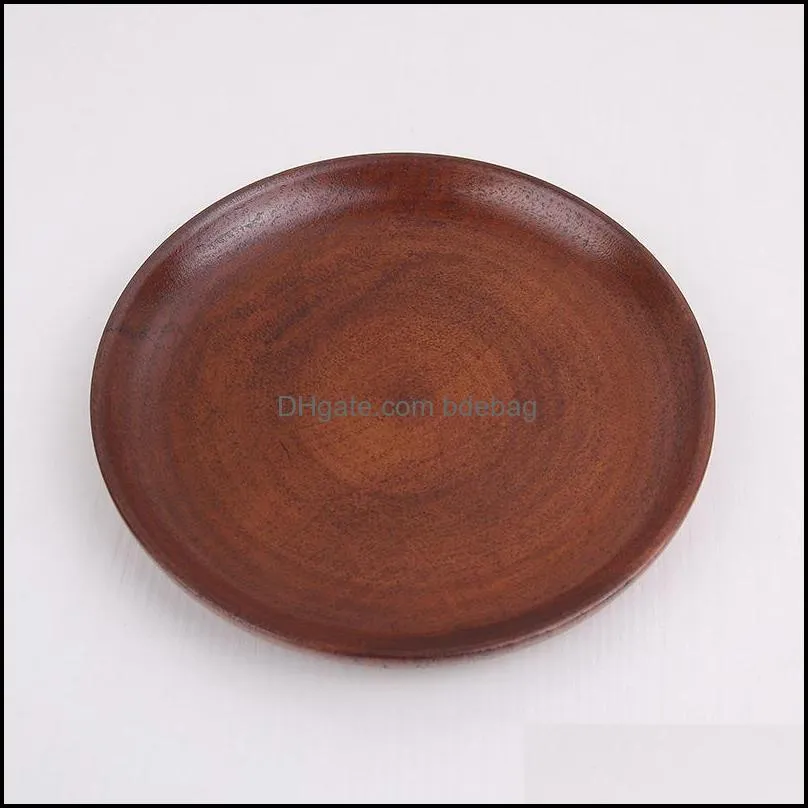 bowl japanese style tableware circular woodiness stripe adult use tray pure color originality light refreshments dessert dish manufa8 5zl