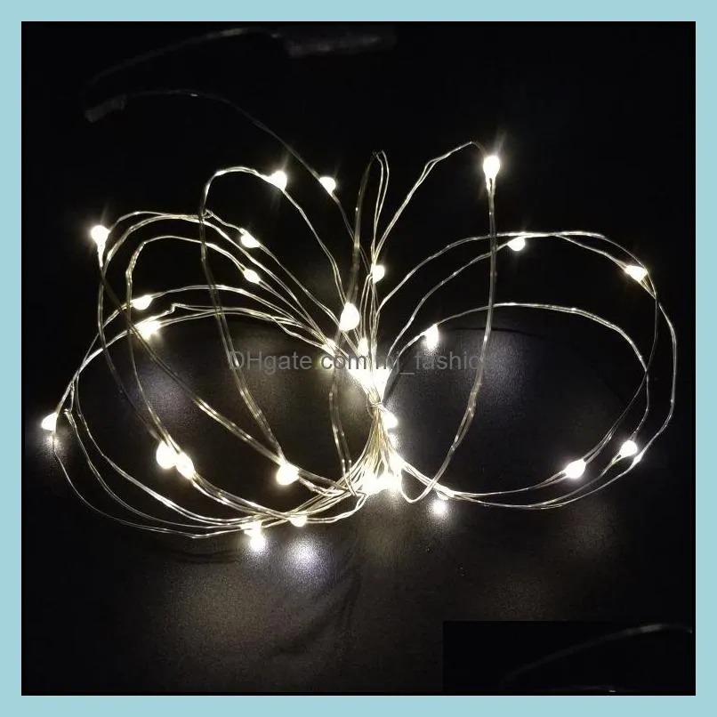 button battery led fairy string lights outdoor indoor christmas tree wedding party room wall decoration home decor