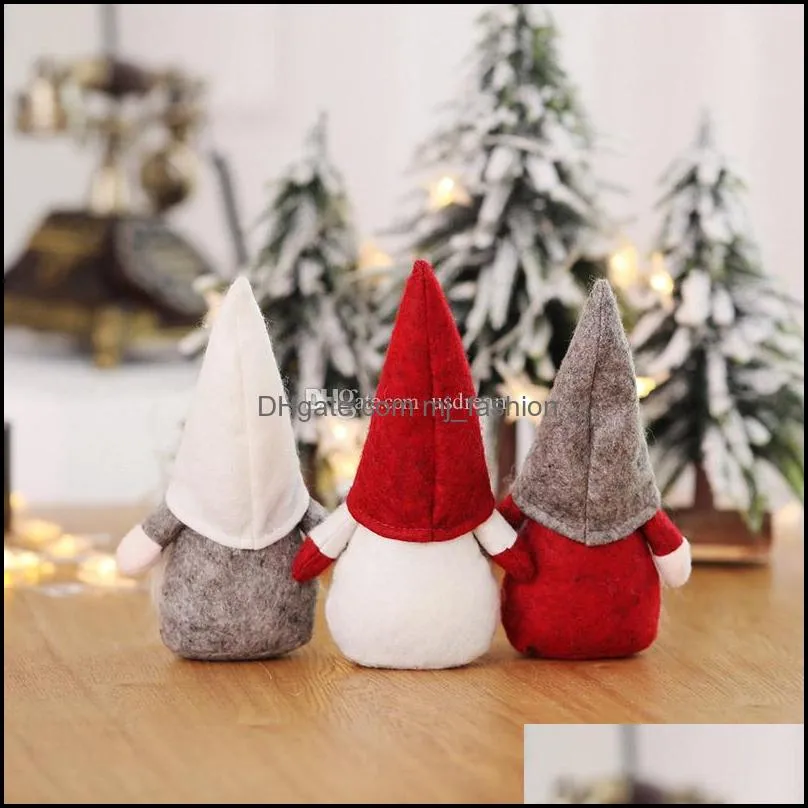 christmas santa plush doll face handmade elf dwarf decoration home christmas decoration gift 