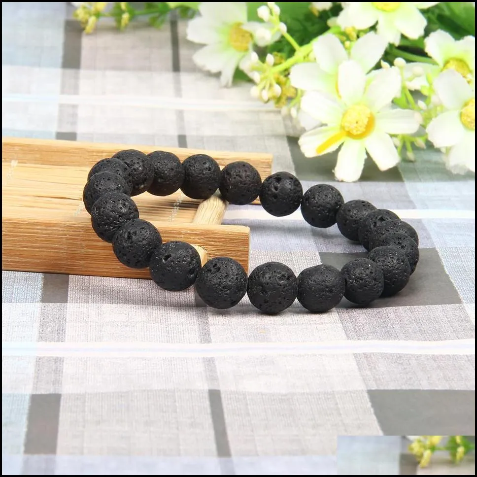 wholesale 10pcs/lot mix colors 10mm natural stone bracelet men beaded bracelet for women best friend gift for him