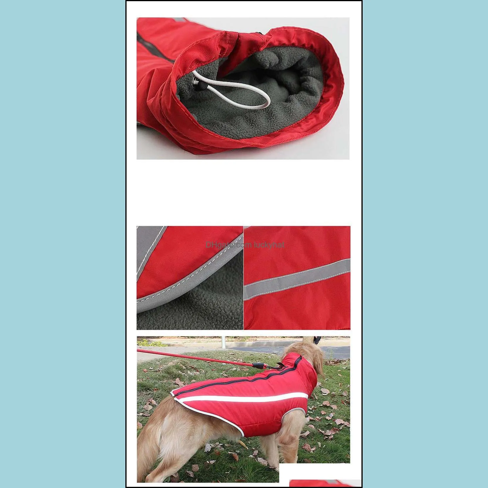 dog apparel waterproof keep warm coat pet dogs outdoor jacket winter reflective coats ourwear