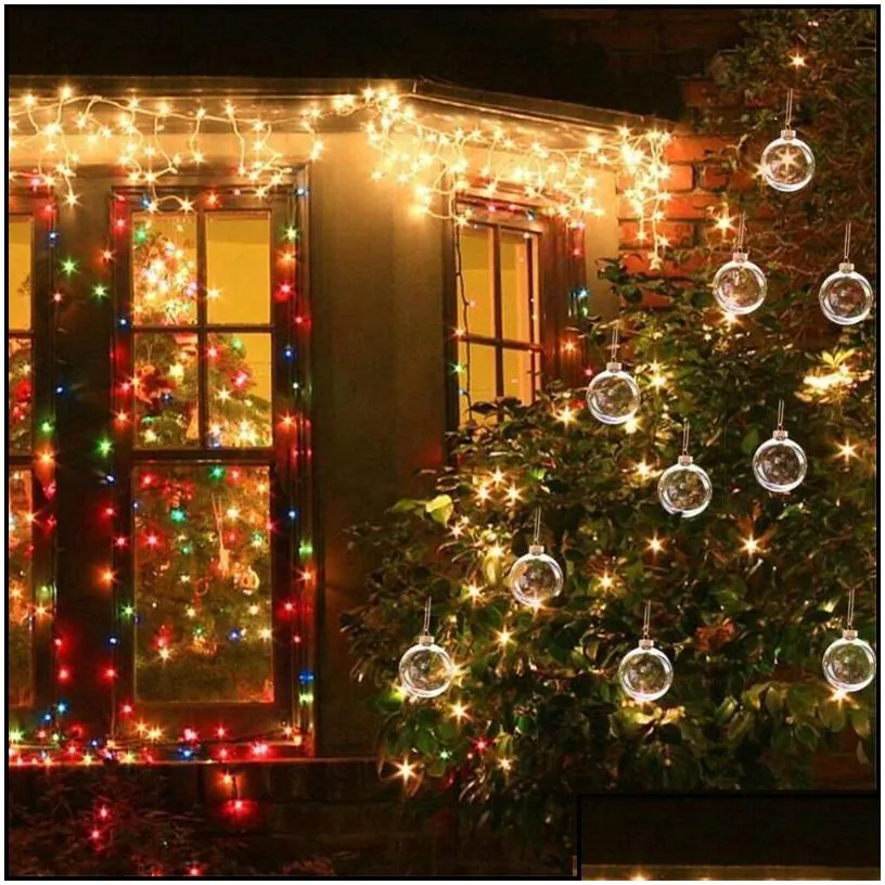 party decoration party decoration glass hanging ball christmas tree drop ornaments iridescent baubles sphere pendant transparent bal