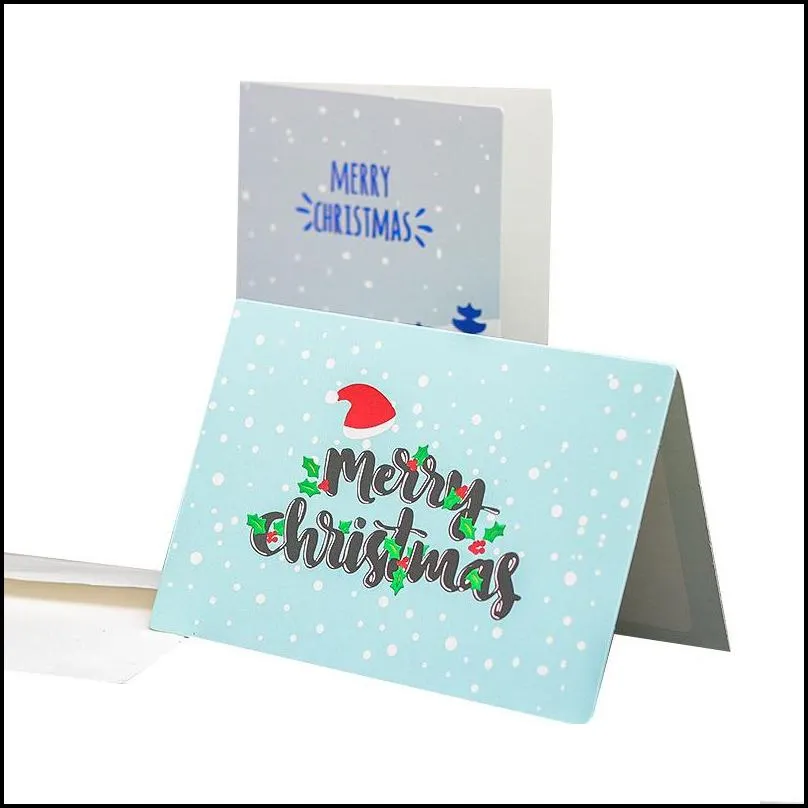 9 pcs/pack christmas mini lomo card valentines day new year greeting card postcard birthday gift message cartoon blessing cards