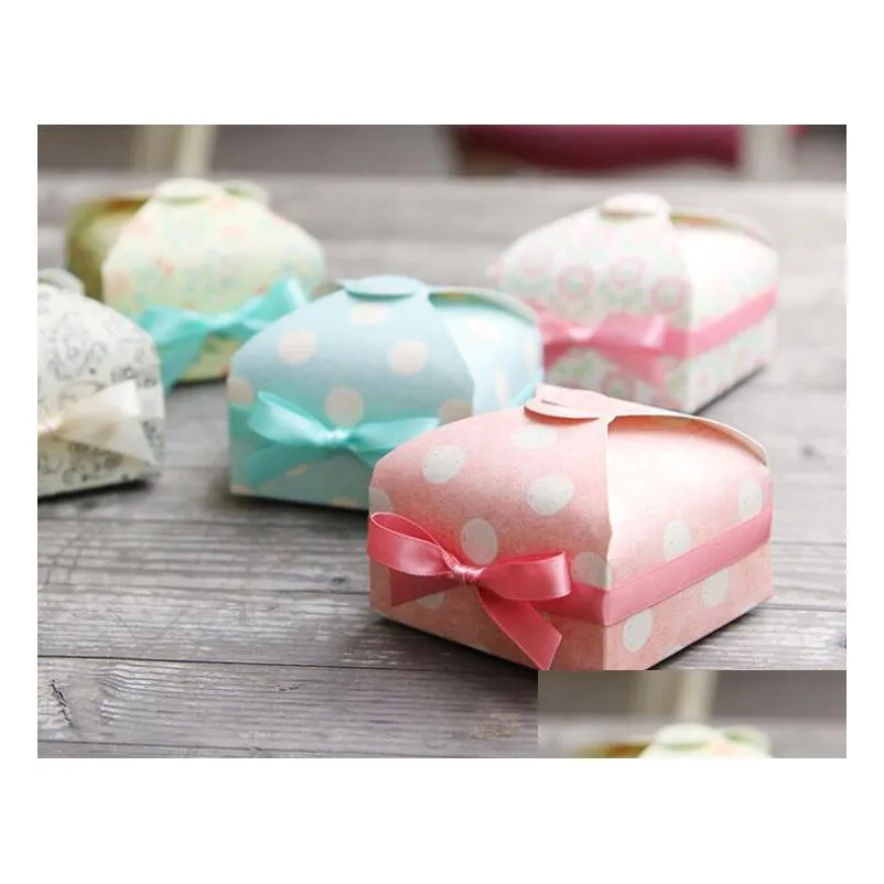 gift wrap diy candy box with ribbon wedding favors and gifts box party supplies baby shower paper chocolate boxes package