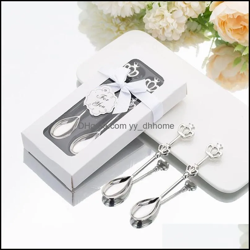 crown coffee spoon partys tableware holiday party small gift wedding practical gifts