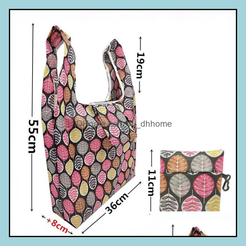 large size foldable shopping bags nylon home storage bag reusable ecofriendly folding bag grocery bag multifunction shopping tote