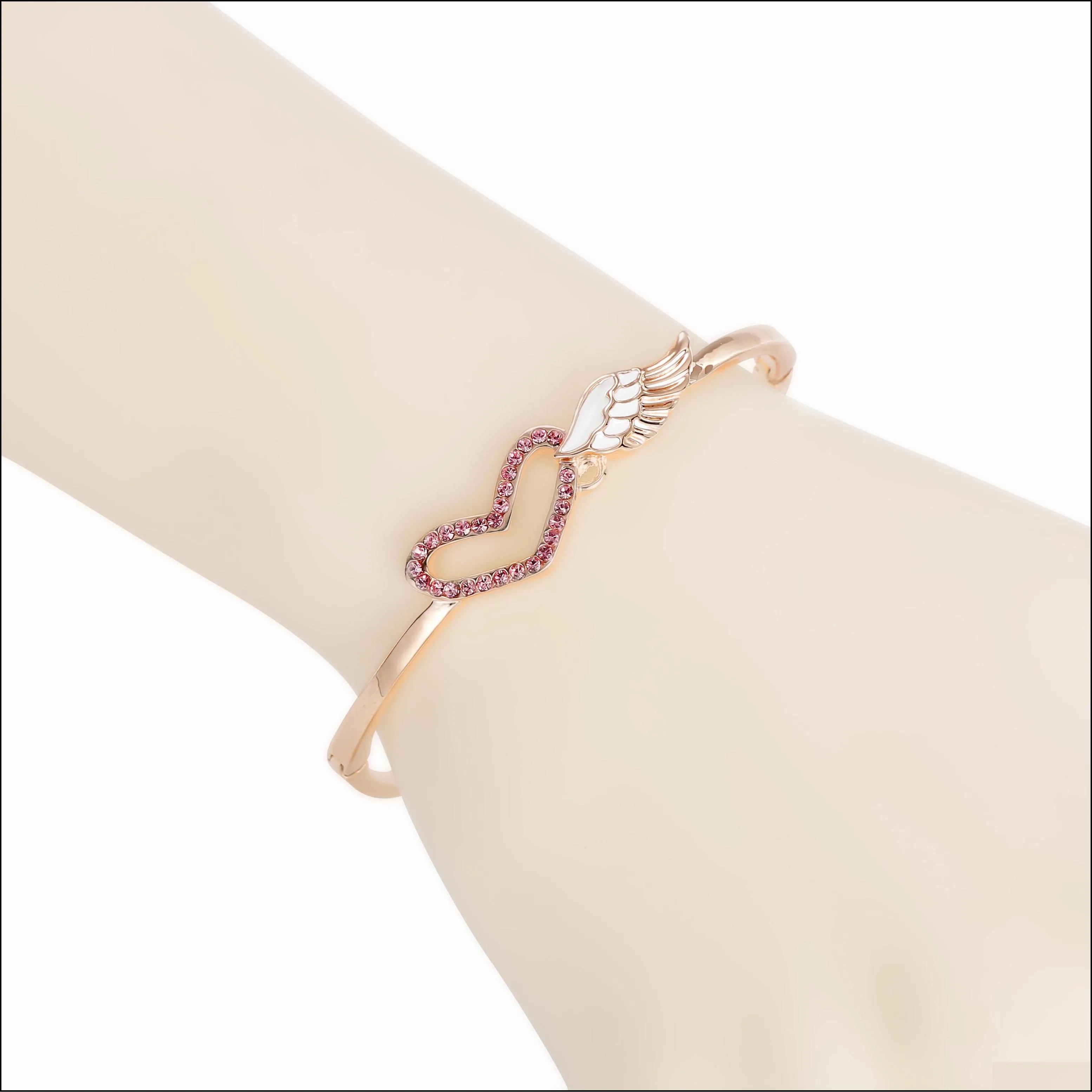 2018 new fashion 10pc/set heart bracelet for women girls dream bracelet wing bracelet handmade jewelry