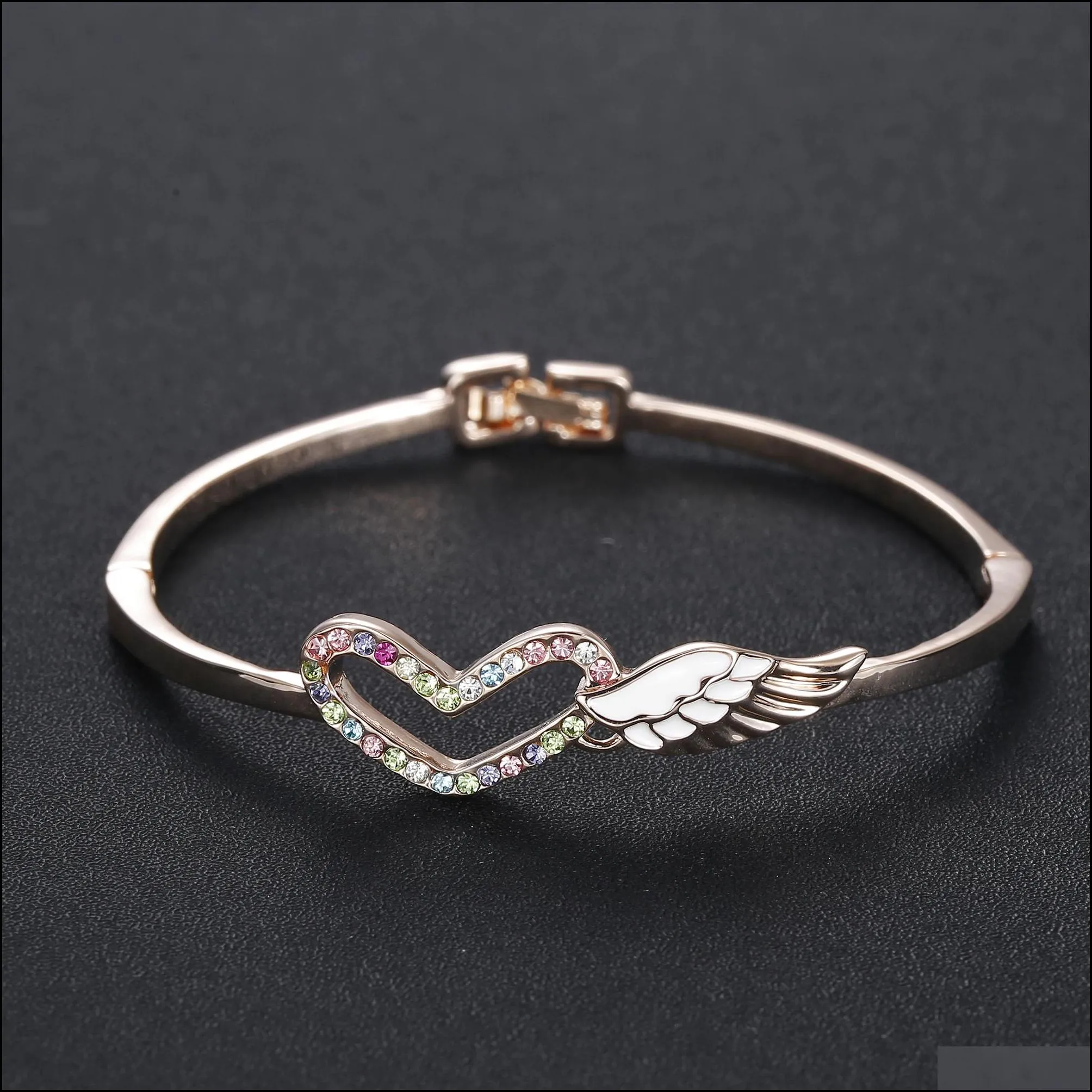 2018 new fashion 10pc/set heart bracelet for women girls dream bracelet wing bracelet handmade jewelry