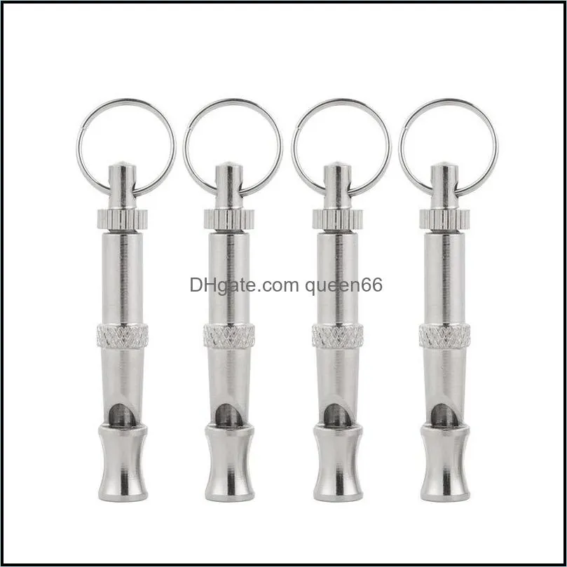 stainless steel adjustableultrasonicwhistle obedience petdog training whistles pets products