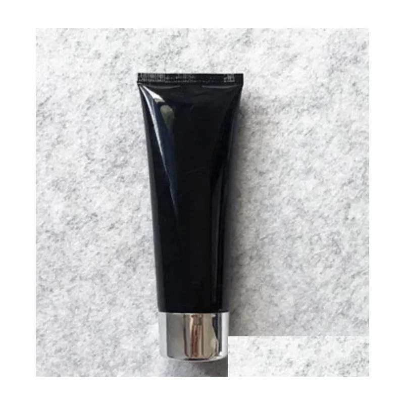 100g black plastic cosmetic cream bottle 100ml facial cleanser lotion tube hotel supply shampoo packing bottles