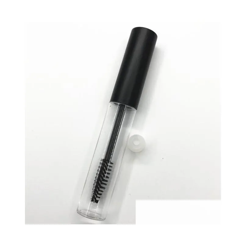 10ml empty mascara tube clear revitalash eyelash bottle frosted white pink lid cosmetic packing container