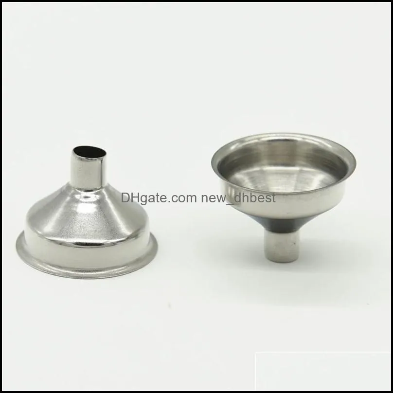 stainless steel funnel for hip flasks flask wine pot pocket flagon oil bottle wide mouth kitchen tools