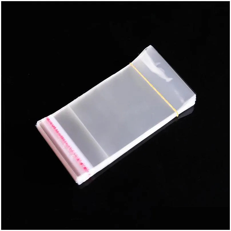 gift wrap retail transparent small self adhesive seal plastic bags gift toy jewelry packaging bag clear resealable cellophane