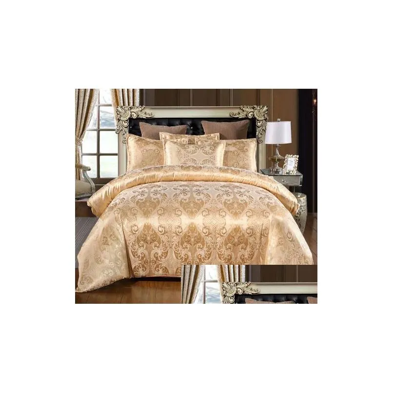 jacquard bedding set single queen king size duvet cover set bed linen quilt