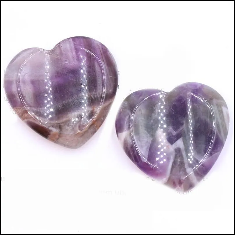 natural obsidian palm stone crystal healing gemstone decoration worry therapy heart shape
