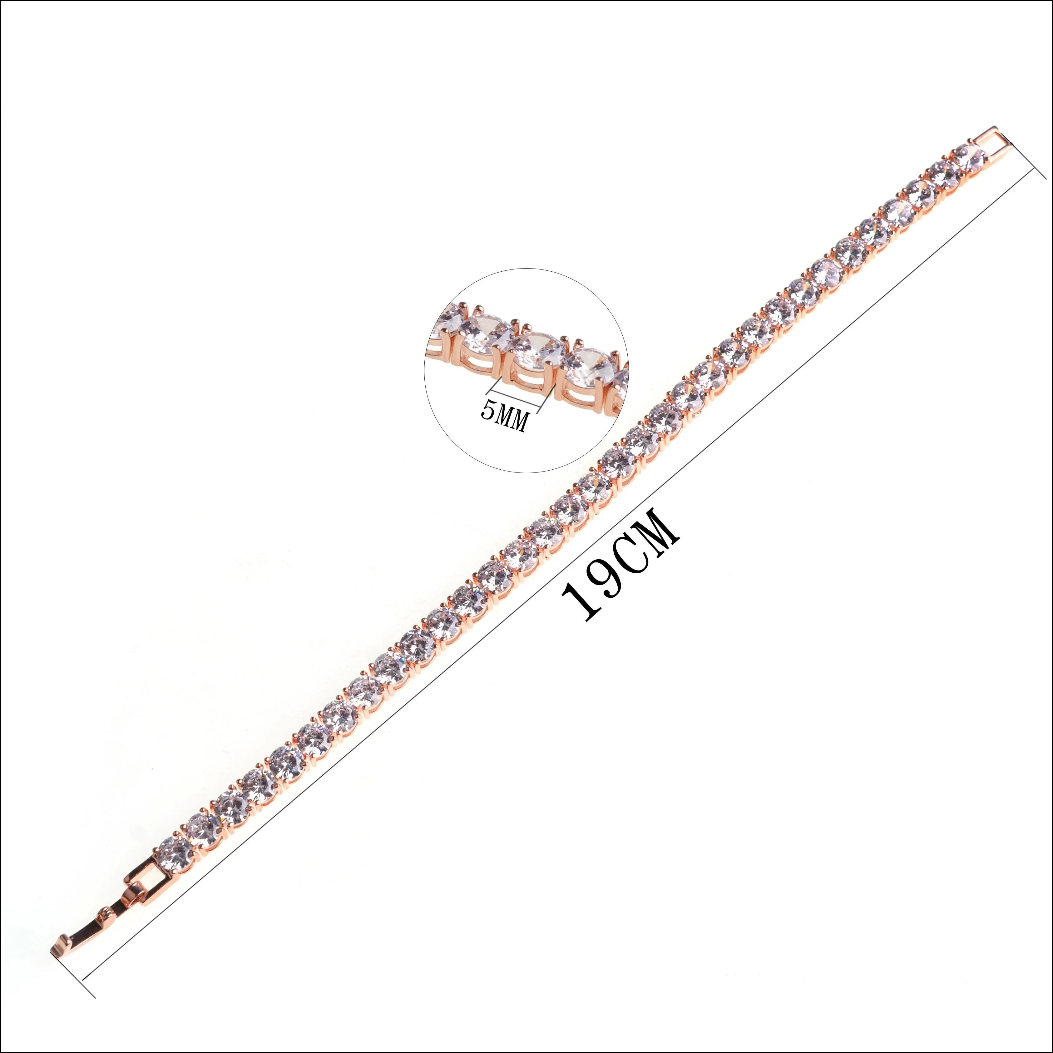 10pc/set 2018 fashion newest sale unique design rose gold zircon women bracelet for mothers day gift fashion jewellery