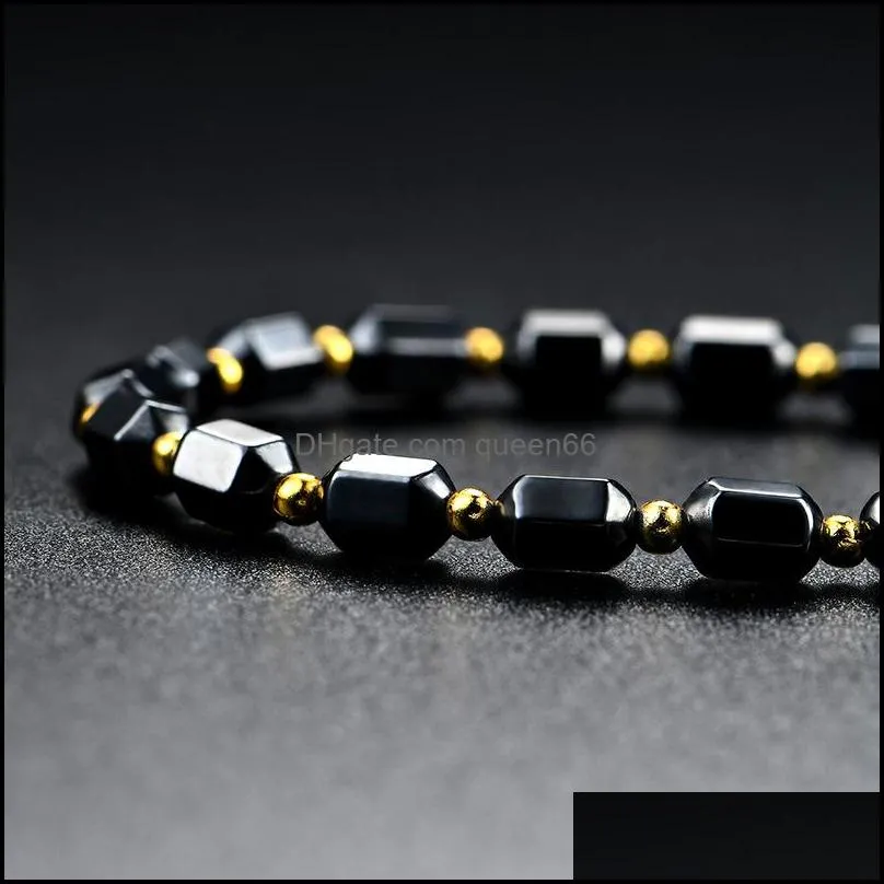 powerful black magnetic therapy necklace chokers beads string men women fashion jewelry