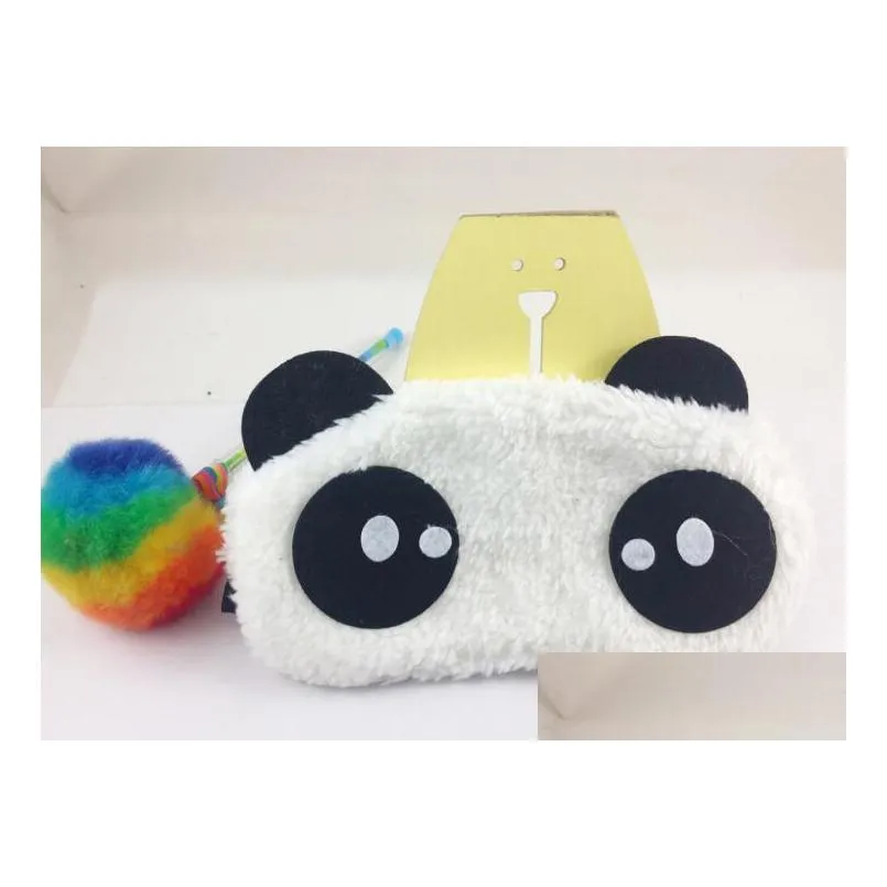 other home textile panda eye mask soft cartoon pand eyeshade sleep spa travelling sleep rest accessories