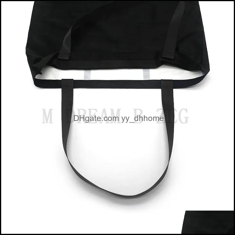 sublimation handbag creative party favor storage bags grid blank white diy tote bag reusable heat transfer 9 panels