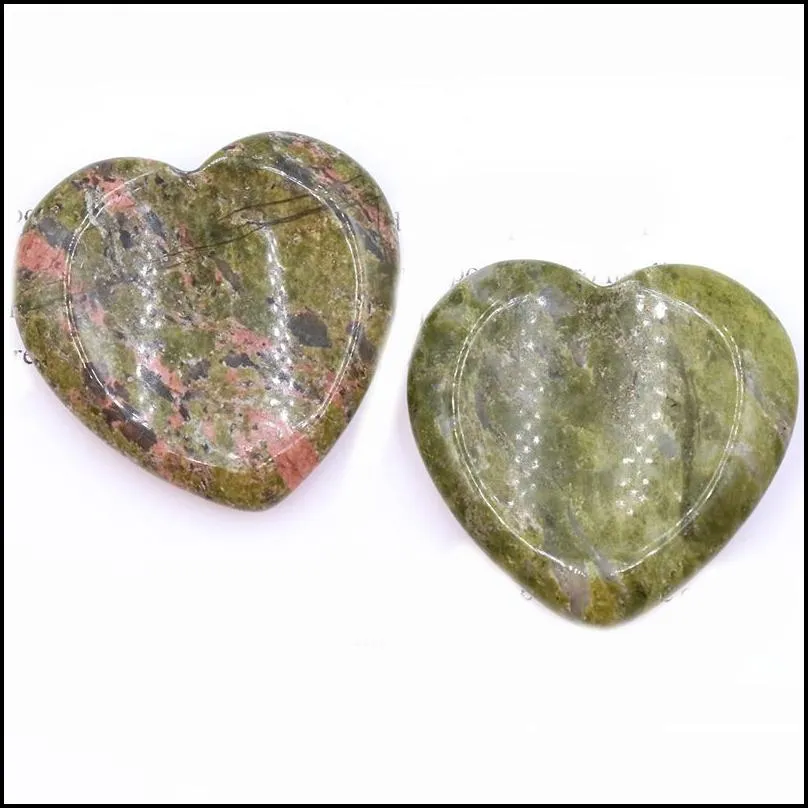 natural obsidian palm stone crystal healing gemstone decoration worry therapy heart shape