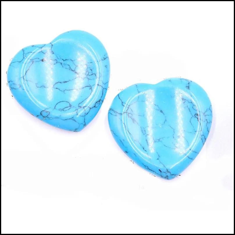 natural howlite heart stones polished heart tumbled gemstones love carved palm worry stone for healing reiki jewelry making decoration