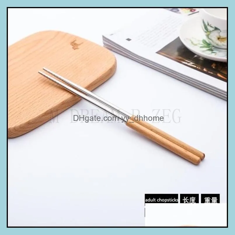 creative wooden handle flatware multiple stainless steel cutlery knife spoon fork coffee ice cream spoon fruit knife tableware set