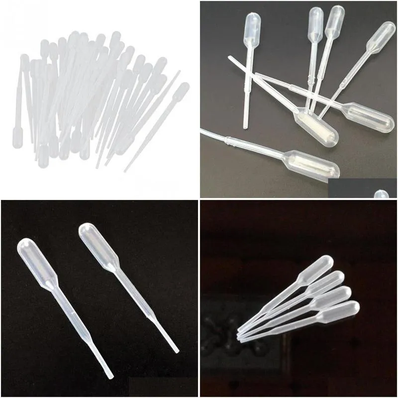 storage bottles 1800 pieces 0.2ml plastic disposable graduated transfer pipettes eye dropper set pipe pipette school experimental