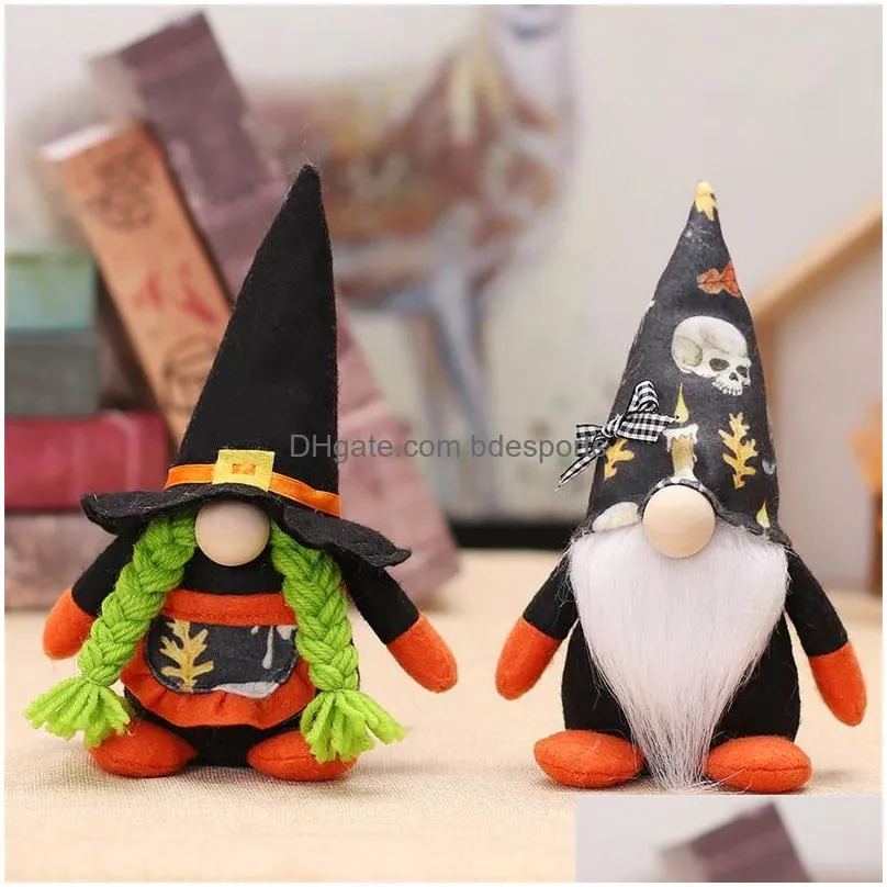 halloween gnomes faceless doll home decor accessories festive party supplies plush doll cartoon toy gift event decoration 7 8mg d3