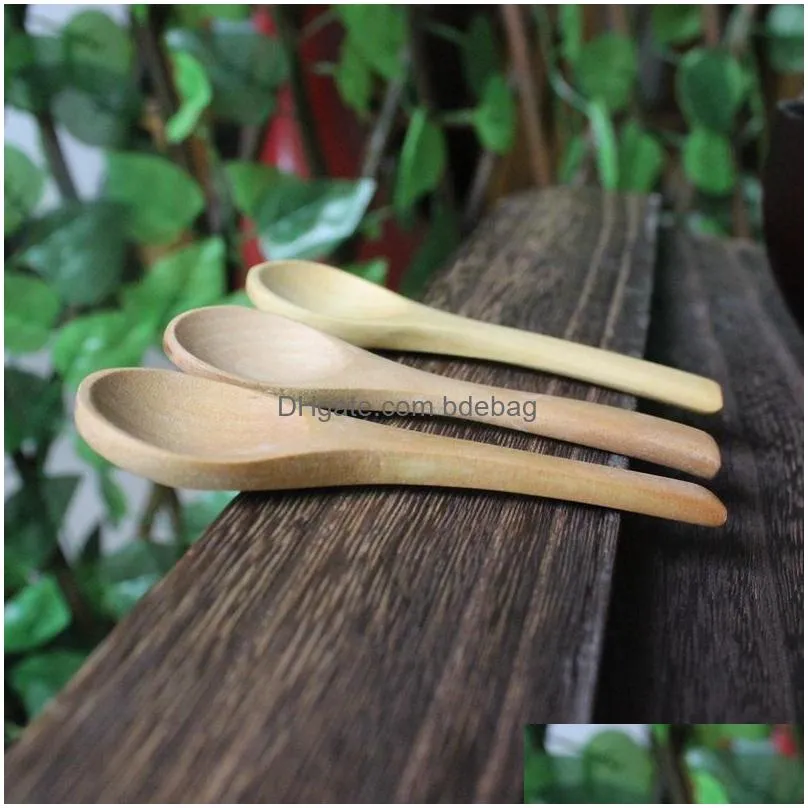  pattern baby spoon small spoons wooden soup scoop lovely household kitchen tools 10cm having dinner 0 7ad d2