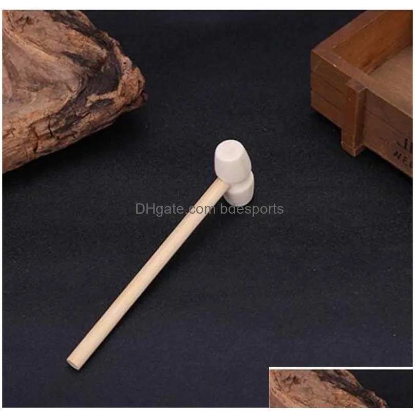 mini wooden hammer balls toy pounder replacement wood mallets jewelry crafts 77 g2