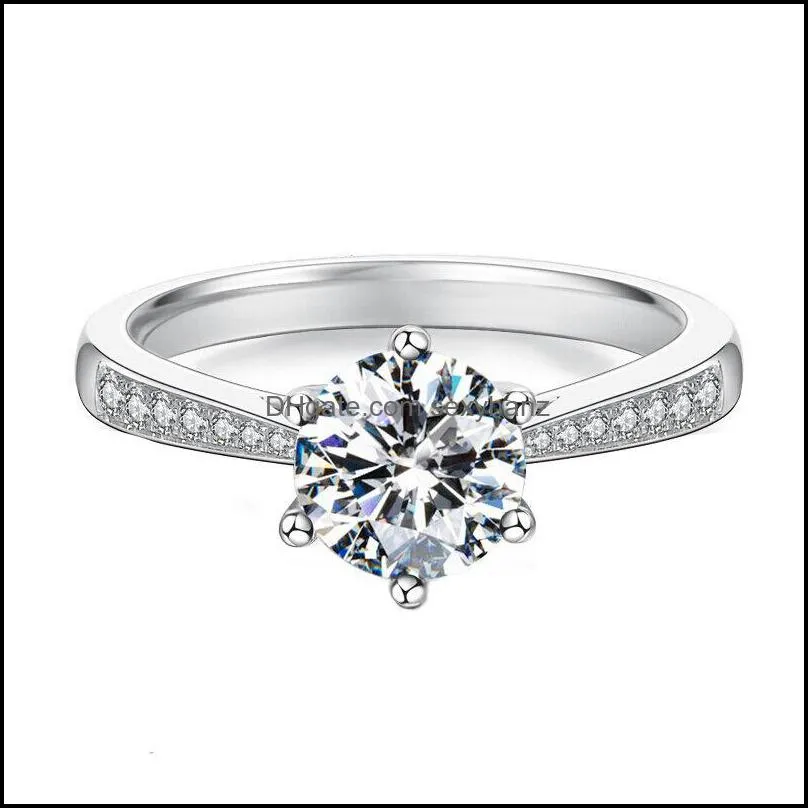 moissanite diamond ring women bridal engagement wedding rings fashion jewery gift