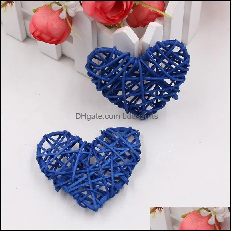 6cm artificial straw love wedding decorative flower wreath home christmas decor rattan ball diy curtain hanging accessories 20220829