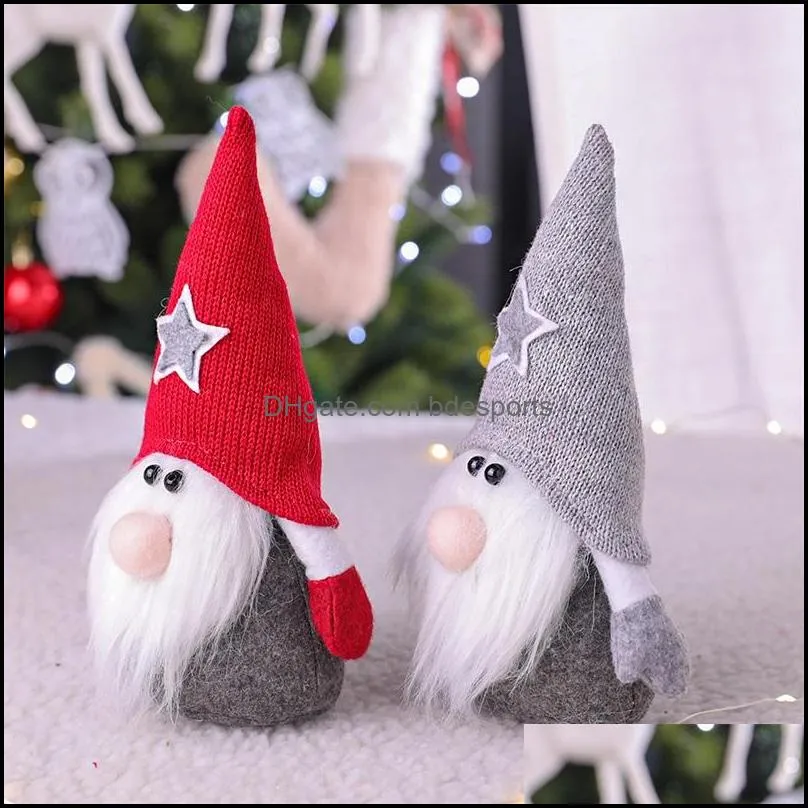 gnomes santa plush ornaments toy party favor merry christmas high hat beard doll children gift xmas elf decorations ccessories smal eye 7 8qy