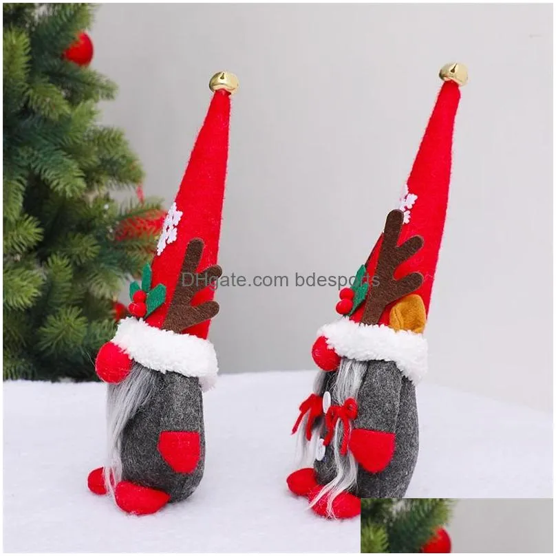 antlers snowflake rudolph gnomes toy party supplies male female gnomes santa elf dolls xmas gifts christmas photo props decorations red 9 9qy