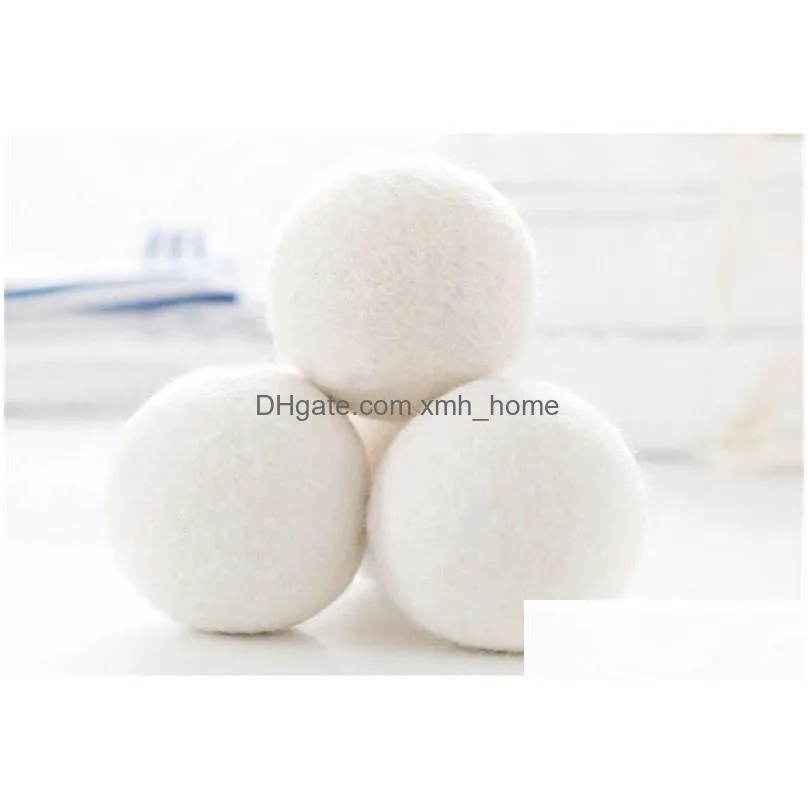 wool material dry ball reduce wrinkles reusable natural fabric soft anti static felt washing dryer balls good quality 2 2tj ii