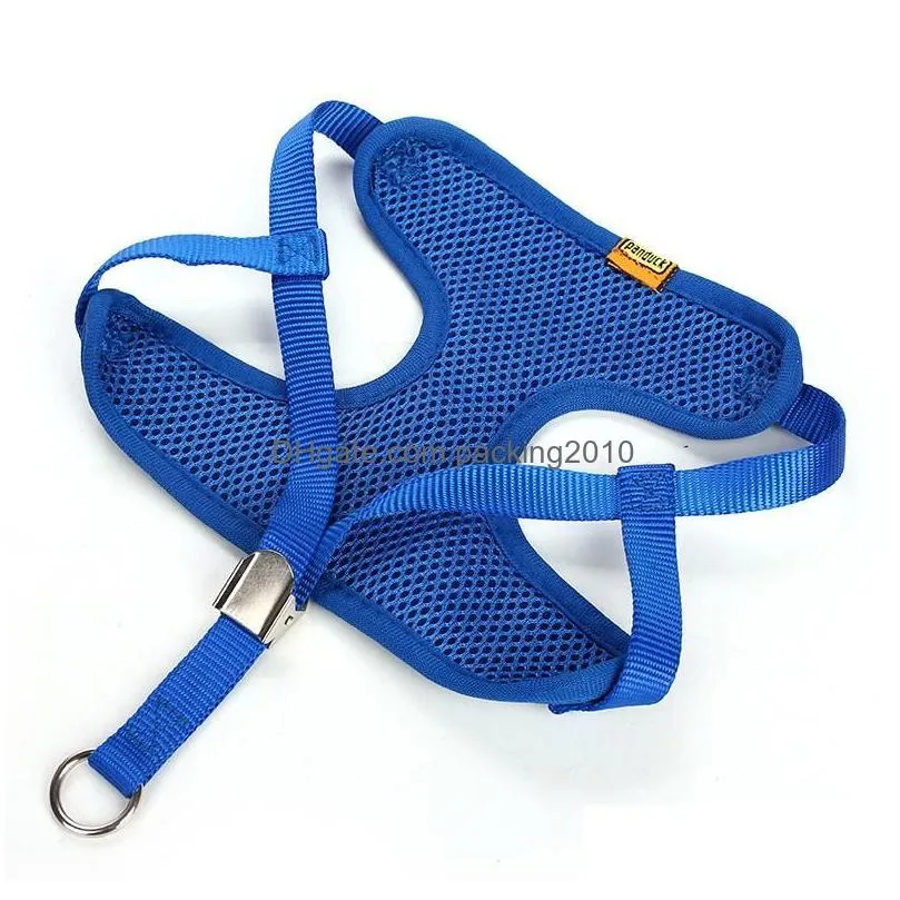 fashion sturdy puppy harness with rhinestone mesh lattice vest dog leashes fashion pet rope chain for outdoor walk puppy 7 8zj zz