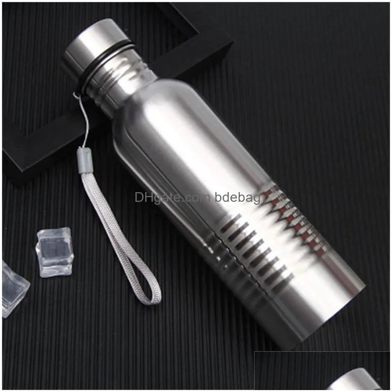 stainless steel leak prevention bottle waterproof keep warm cup portable with rope home and car use multi function 10yzh1