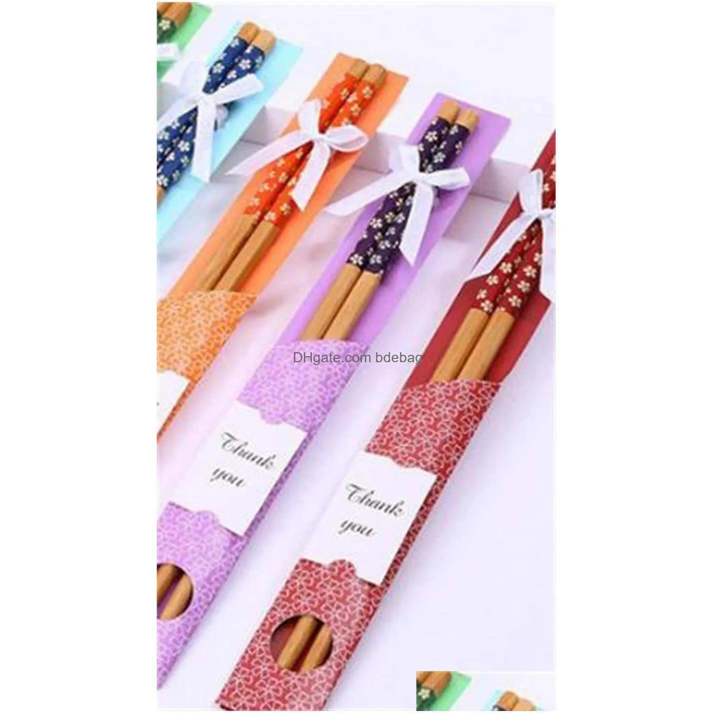 bamboo chopsticks practical chopstick natural woodiness style chopsticks personalized wedding favors giveaways gift selling 0 8zl