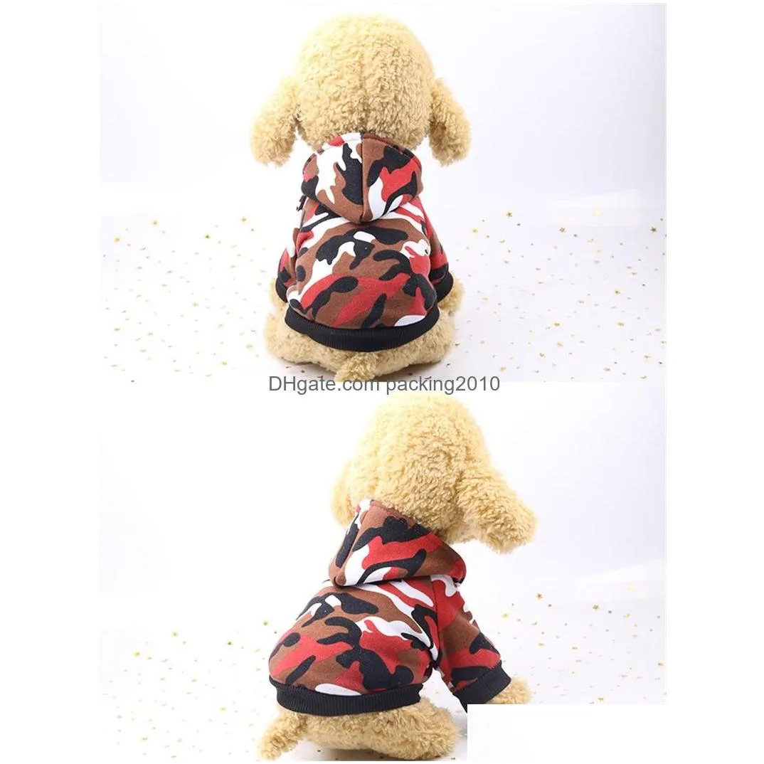 new pattern pet dog clothes spring autumn winter camouflage stain resistant handsome cloth cat two legged hoodie new arrival 5 5ml m2