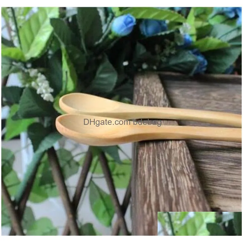  pattern baby spoon small spoons wooden soup scoop lovely household kitchen tools 10cm having dinner 0 7ad d2